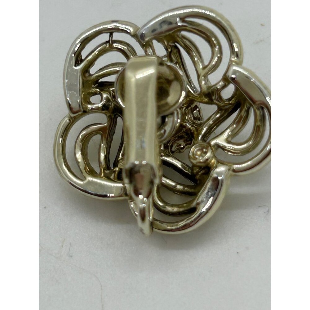 Vintage Coro Gold-Tone Necklace & Matching Unsigned Clip-On Earrings Set - Picture 11 of 15